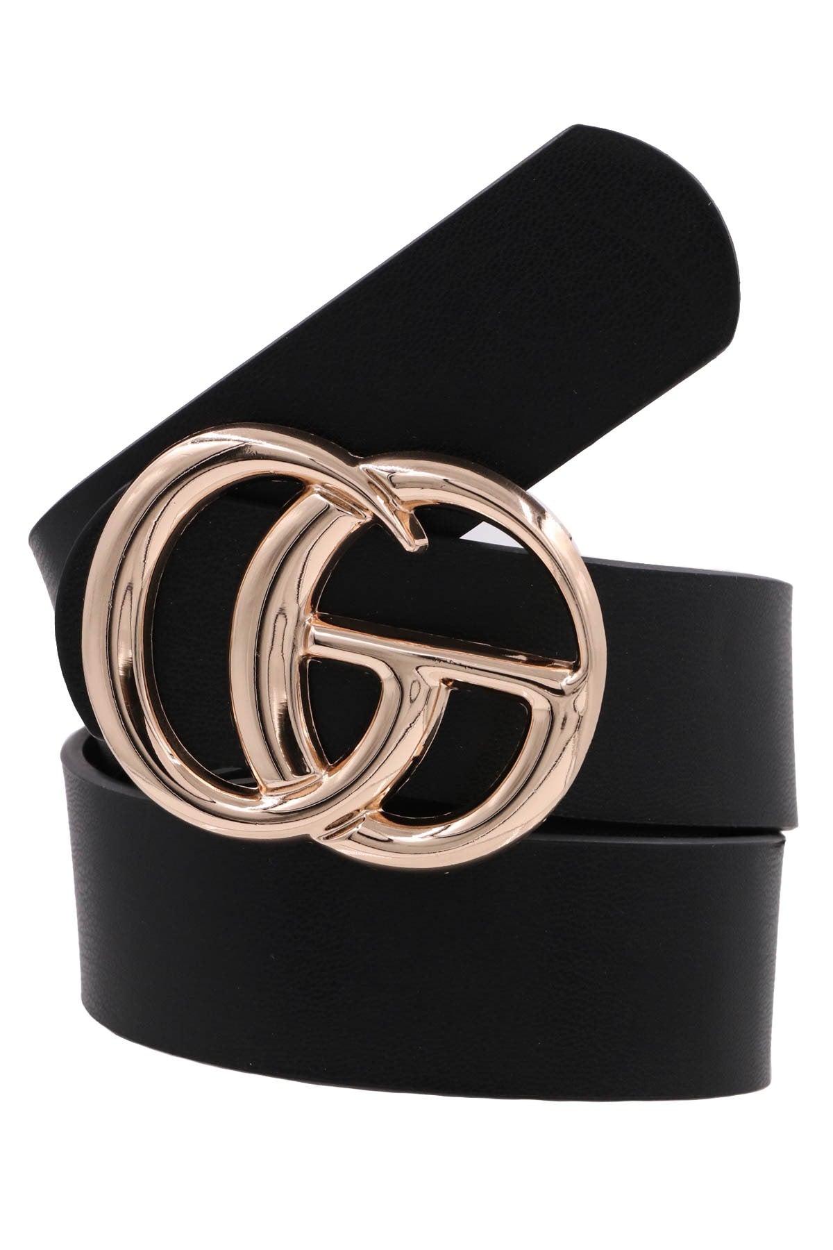 Black GG Metal Buckle Fashion Belt SET