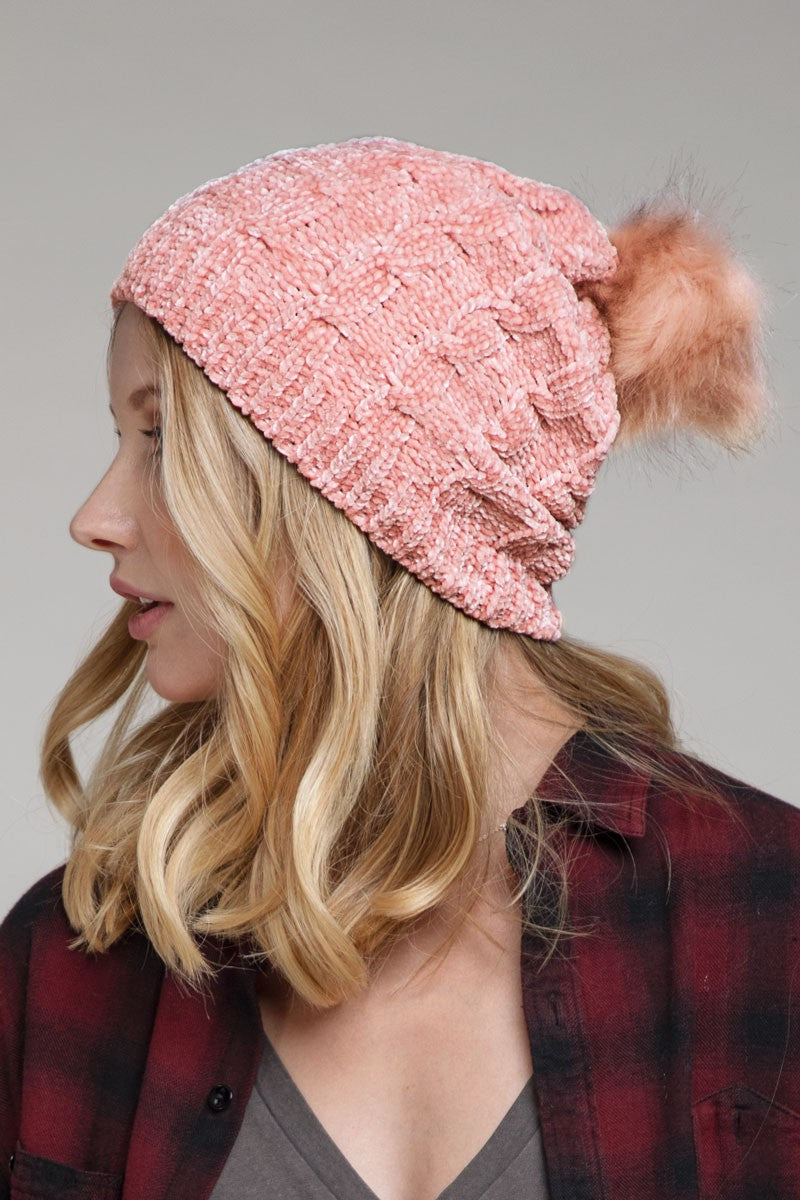 Baby, it's Cold Outside Chenille Beanie