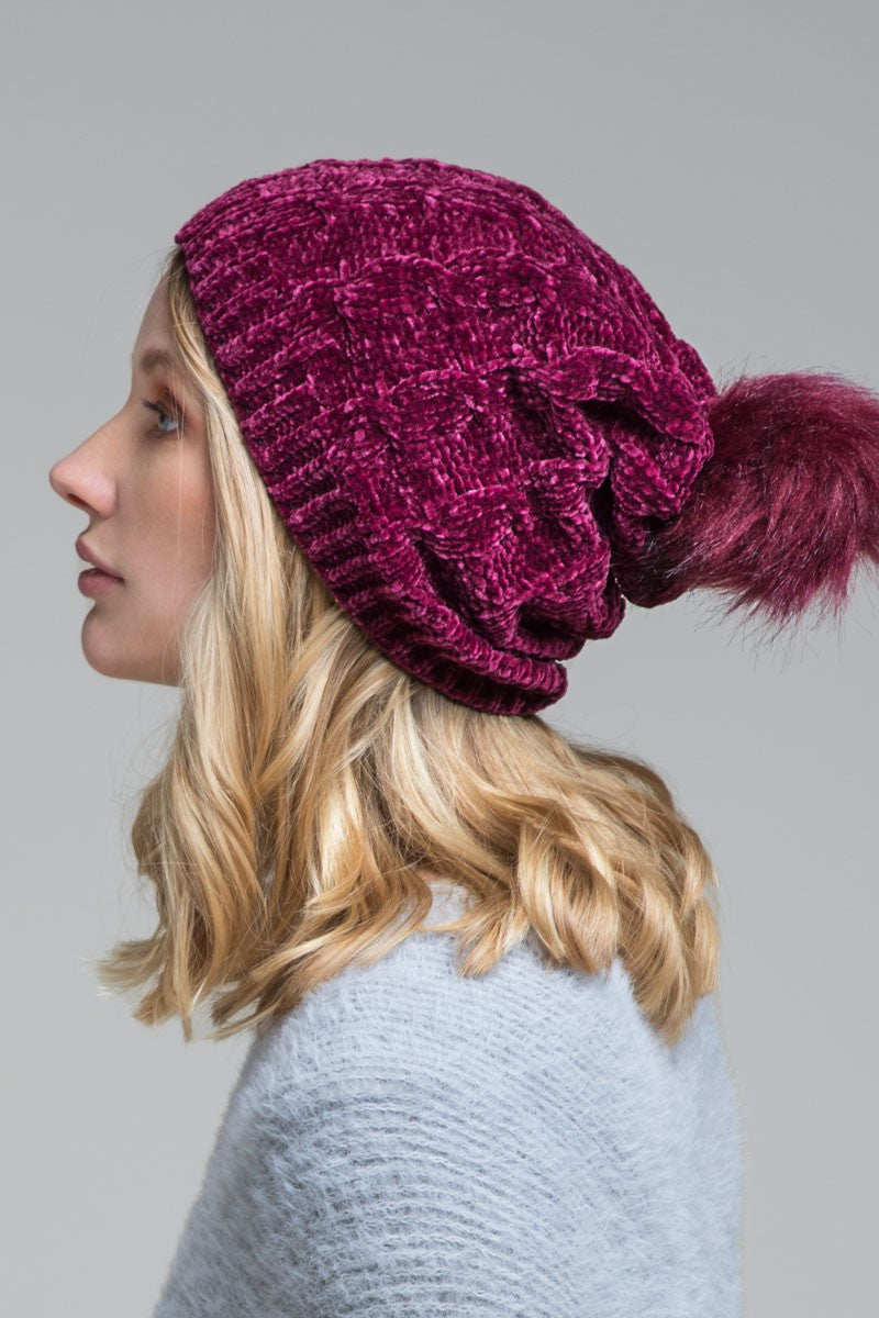 Baby, it's Cold Outside Chenille Beanie