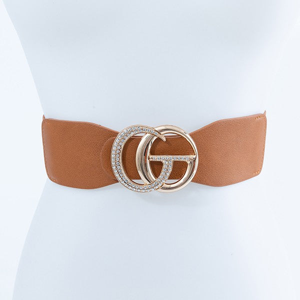 Get Going Gold GG Buckle Fashion Belt (Multiple Colors)