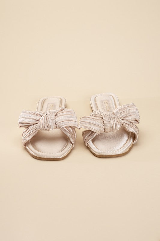 Gemma Bow Flat Slides (Multiple Colors) - BP