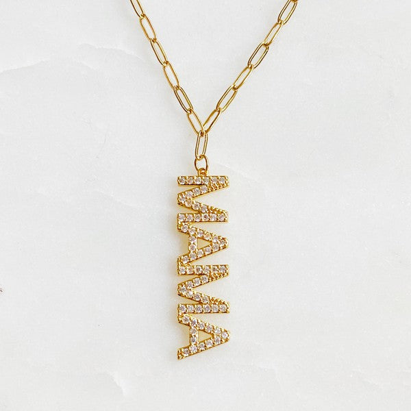 Mama Drop Pendant Necklace - BP