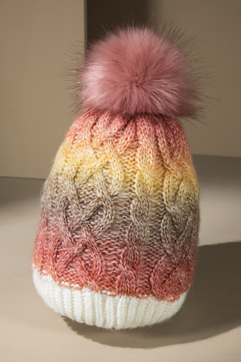 Sherbert Kisses Multi Color Knit Beanie