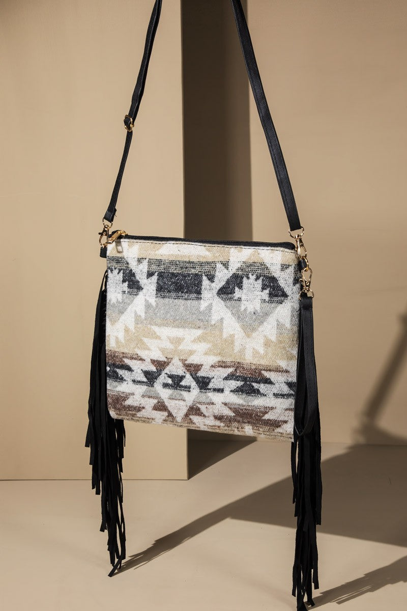 Boho Chic Fringe Crossbody Bag