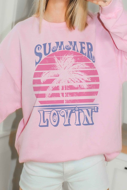 Love Me Some Summer Graphic Sweater (Multiple Colors)