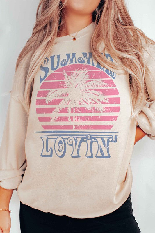 Love Me Some Summer Graphic Sweater (Multiple Colors)