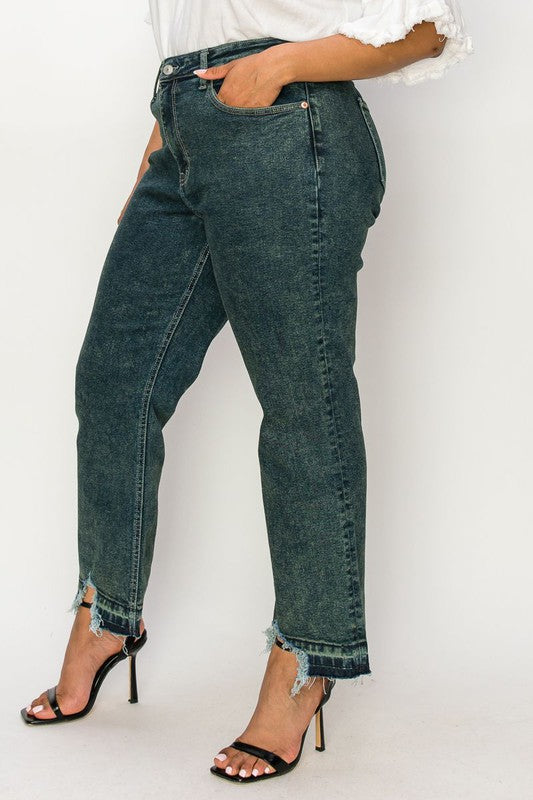 CURVY - ARTEMIS - HIGH RISE STRETCH STRAIGHT JEANS - BP