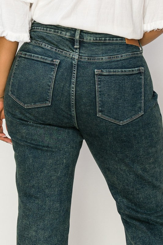 CURVY - ARTEMIS - HIGH RISE STRETCH STRAIGHT JEANS - BP