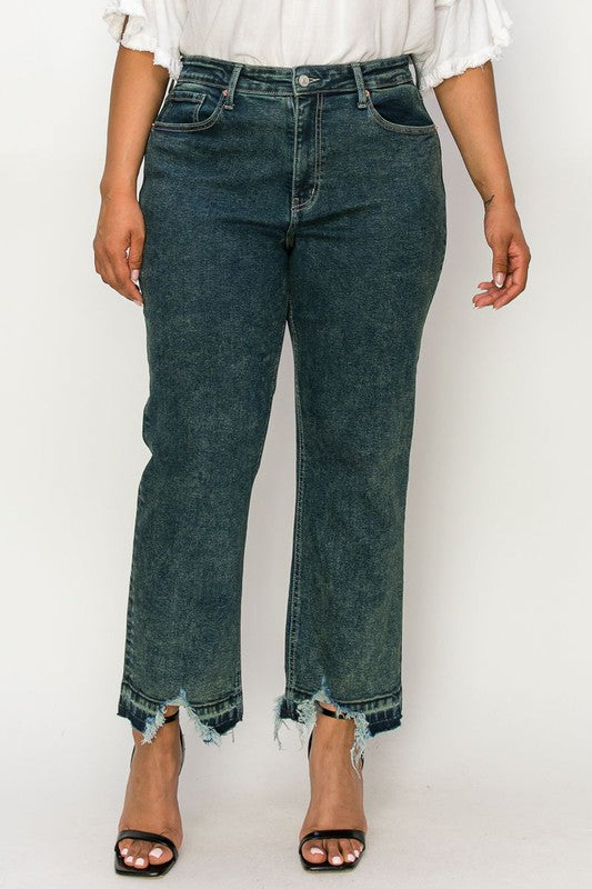 CURVY - ARTEMIS - HIGH RISE STRETCH STRAIGHT JEANS - BP