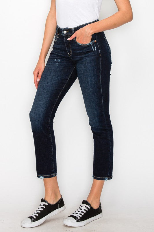 CURVY - ARTEMIS - HIGH RISE SKINNY STRAIGHT JEANS - BP