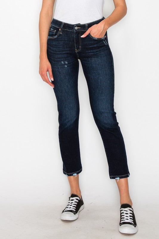 CURVY - ARTEMIS - HIGH RISE SKINNY STRAIGHT JEANS - BP