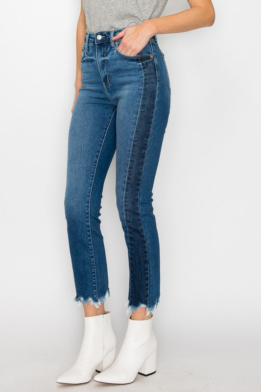 ARTEMIS - HIGH RISE SLIM STRAIGHT JEANS - BP