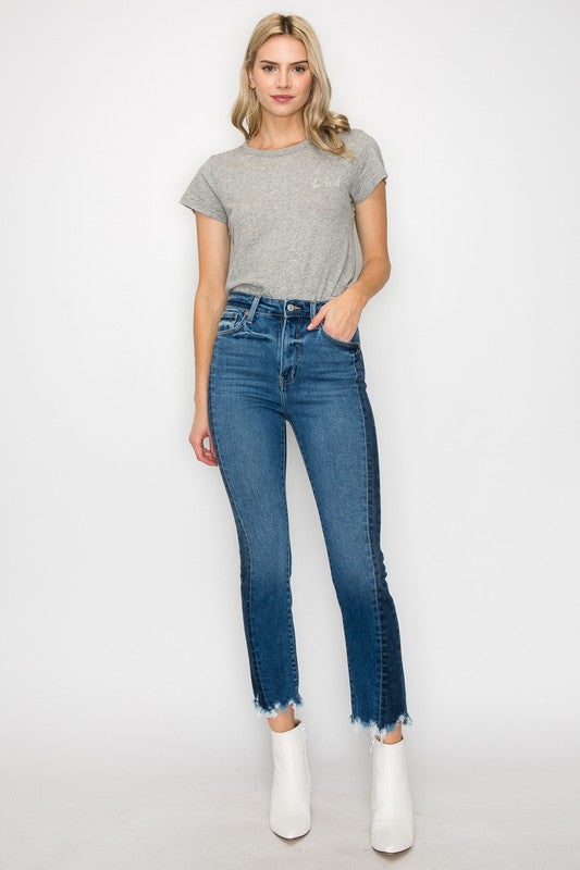 CURVY - ARTEMIS - HIGH RISE SLIM STRAIGHT JEANS - BP