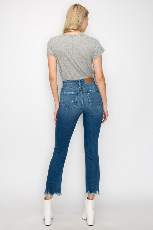 CURVY - ARTEMIS - HIGH RISE SLIM STRAIGHT JEANS - BP