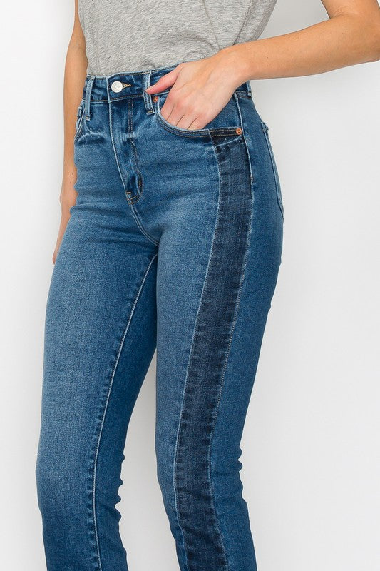 CURVY - ARTEMIS - HIGH RISE SLIM STRAIGHT JEANS - BP