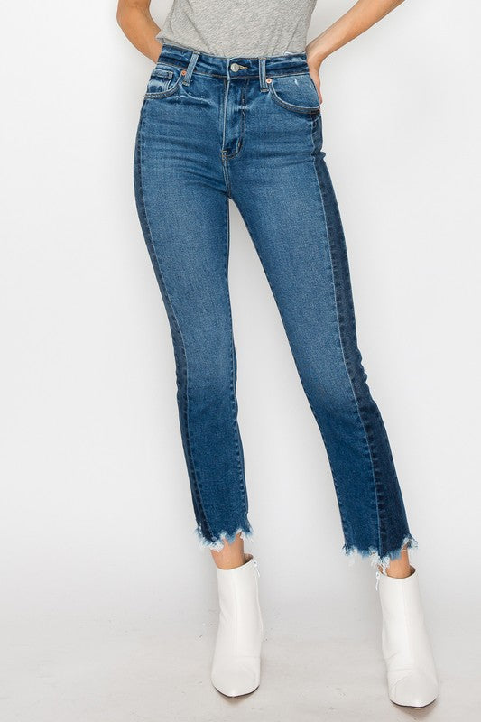 CURVY - ARTEMIS - HIGH RISE SLIM STRAIGHT JEANS - BP