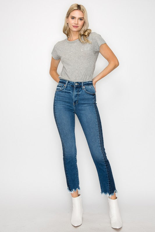 CURVY - ARTEMIS - HIGH RISE SLIM STRAIGHT JEANS - BP