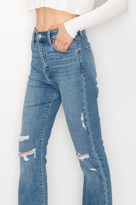 CURVY - ARTEMIS - HIGH RISE SKINNY BOOTCUT JEANS - BP