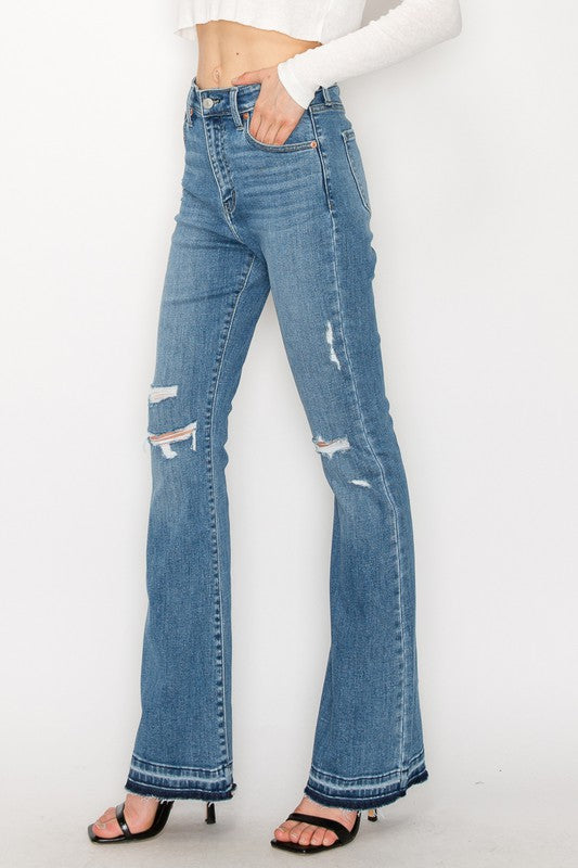 CURVY - ARTEMIS - HIGH RISE SKINNY BOOTCUT JEANS - BP