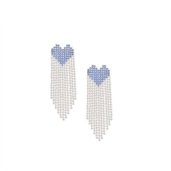 Honest Discussions Heart Tassle Earrings (Multiple Colors)