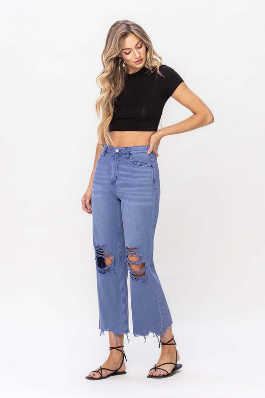 Vervet 90's Vintage Crop Flare Jeans - BP