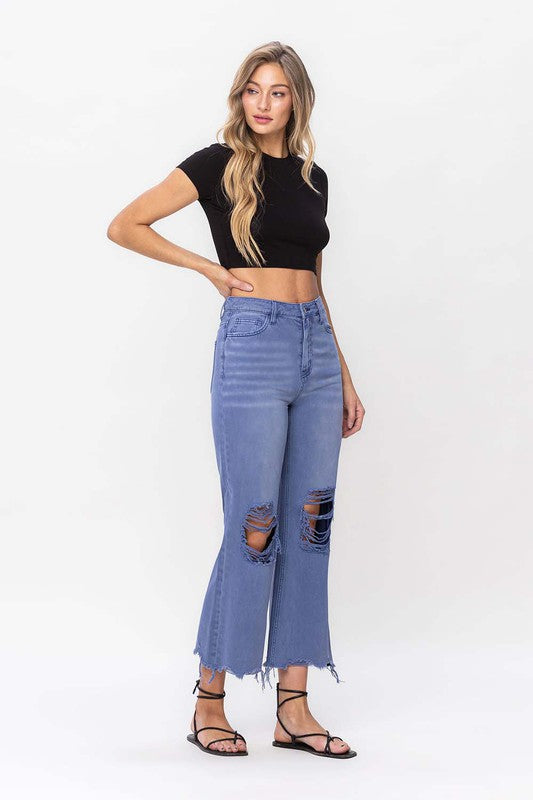 Vervet 90's Vintage Crop Flare Jeans - BP