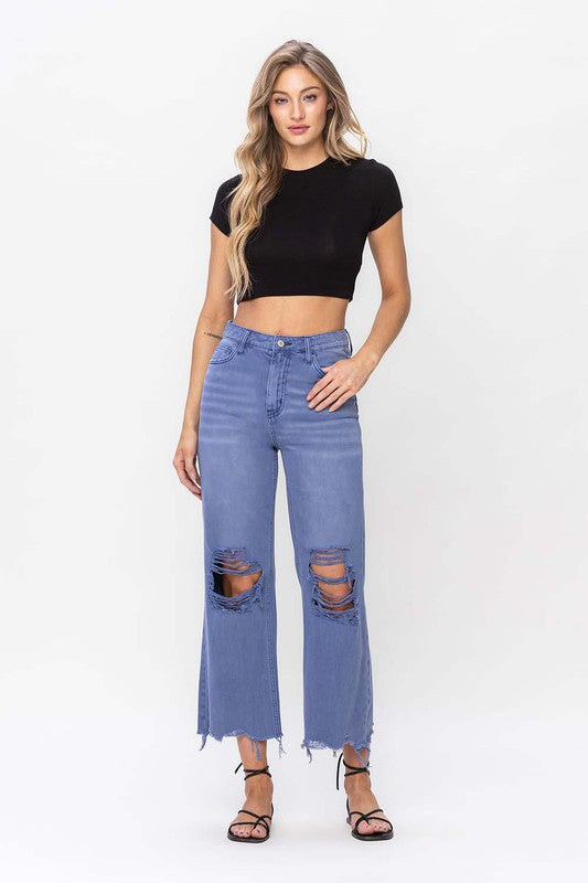 Vervet 90's Vintage Crop Flare Jeans - BP