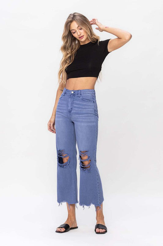 Vervet 90's Vintage Crop Flare Jeans - BP