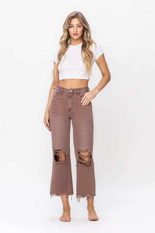 VERVET - 90's Vintage Crop Flare Jean - BP