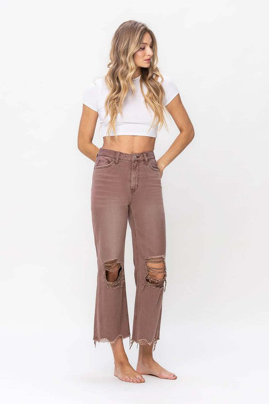 VERVET - 90's Vintage Crop Flare Jean - BP