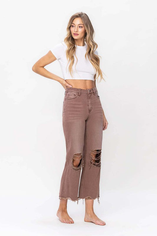 VERVET - 90's Vintage Crop Flare Jean - BP