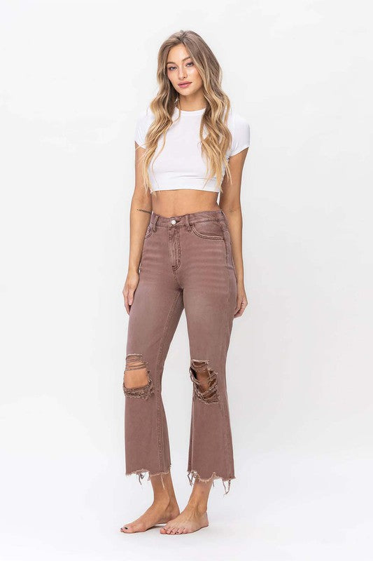 VERVET - 90's Vintage Crop Flare Jean - BP