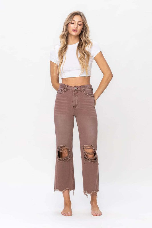 VERVET - 90's Vintage Crop Flare Jean - BP