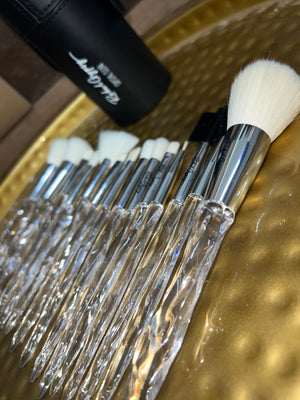 Crystal Clear Premium Makeup Brush Set