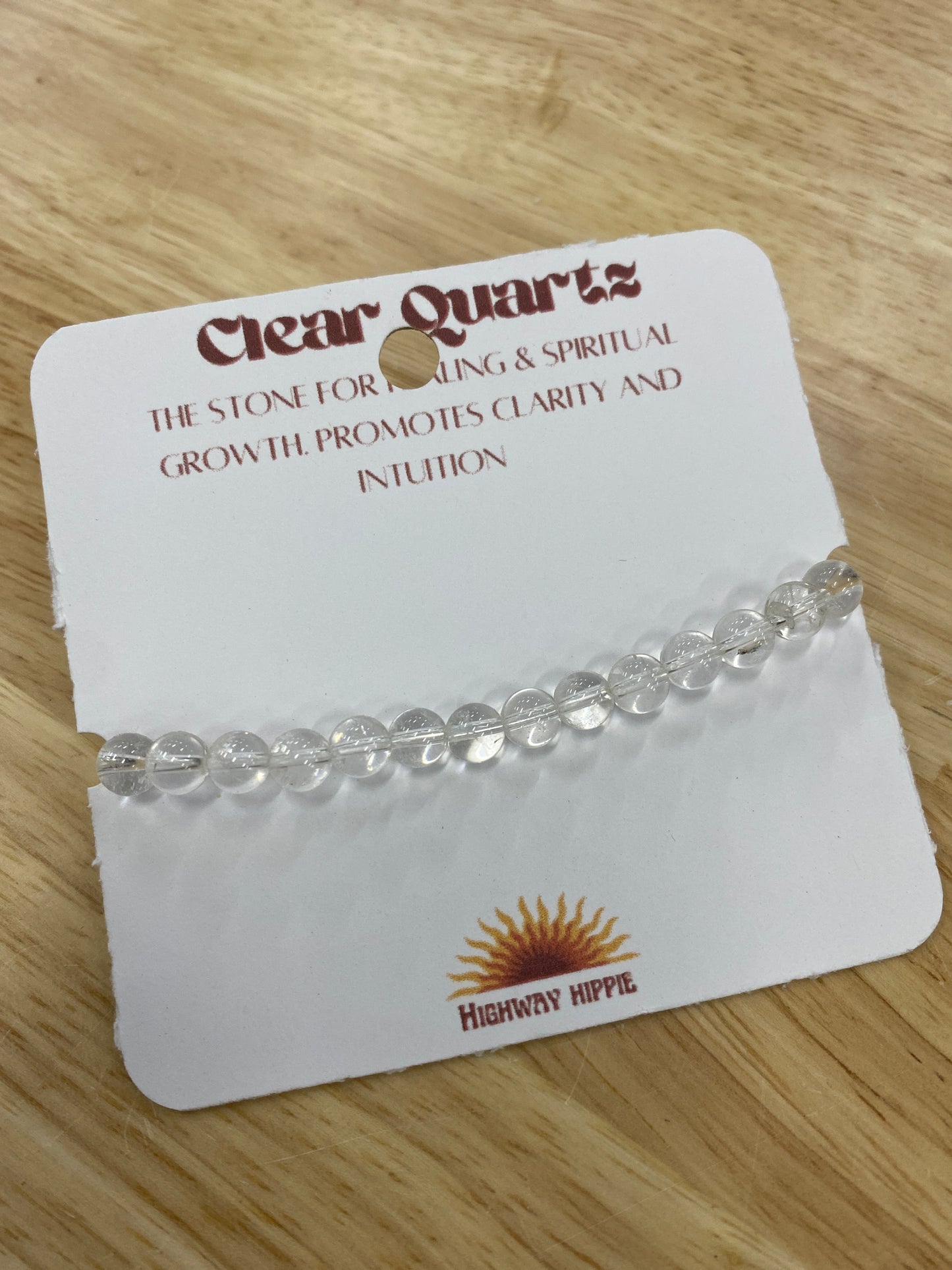 How About Now Clear Quartz Bracelet