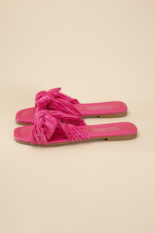 Gemma Bow Flat Slides (Multiple Colors) - BP