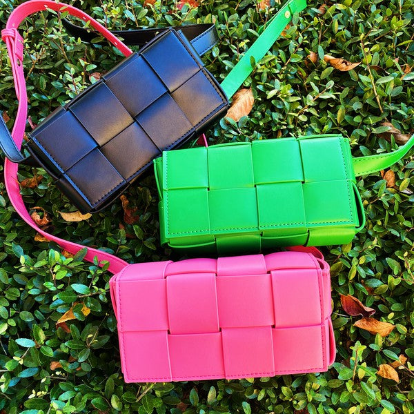 Candy Cube Woven Sling Bag - BP