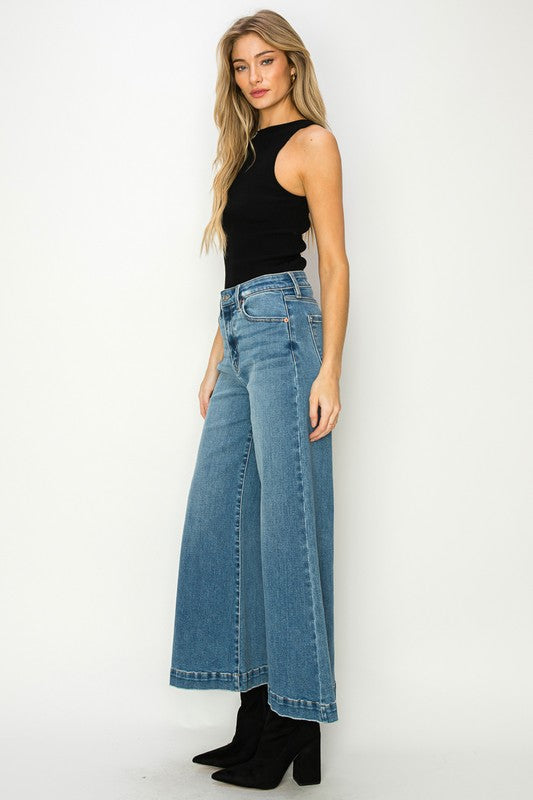 (1-15) Clementine High Rise Crop Pallazzo Jeans - BP