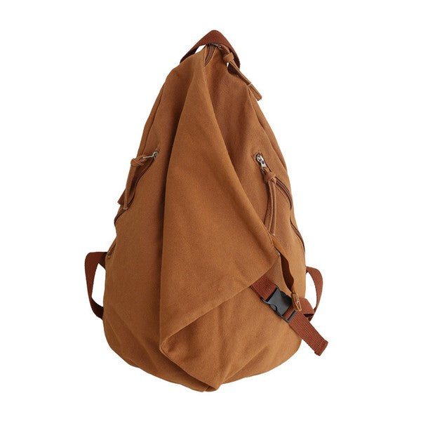 Kai Asymmetric Canvas Backpack (Multiple Colors) - BP