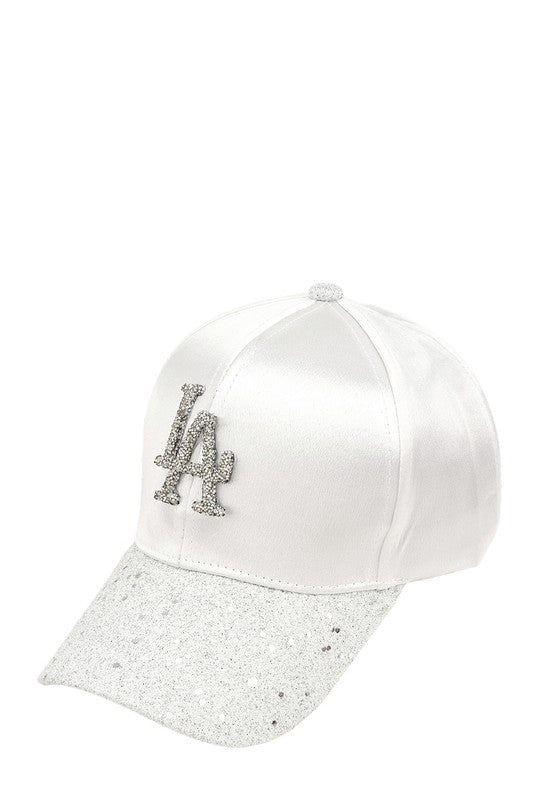 Riches & Righteousness Rhinestone LA Charm Sparkle Baseball Cap (Multiple Colors)