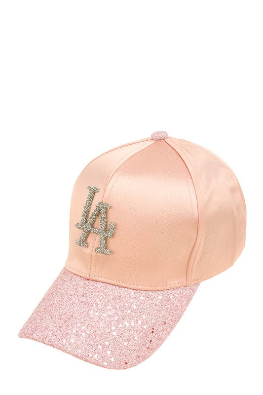 Riches & Righteousness Rhinestone LA Charm Sparkle Baseball Cap (Multiple Colors)