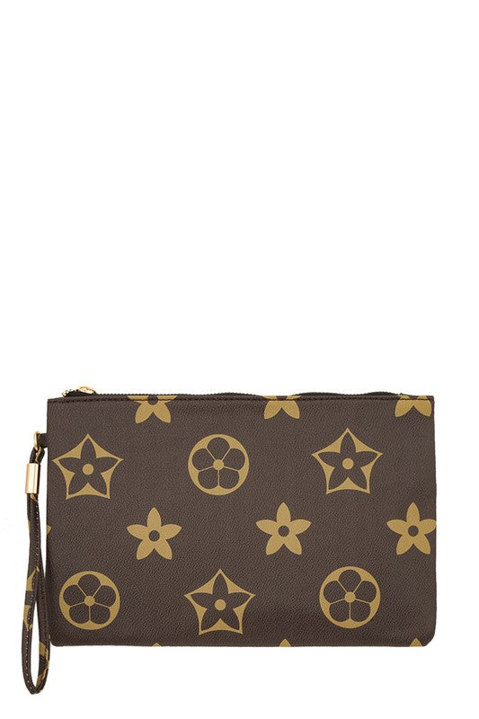 Louis Life Star Geometric Pattern Clutch