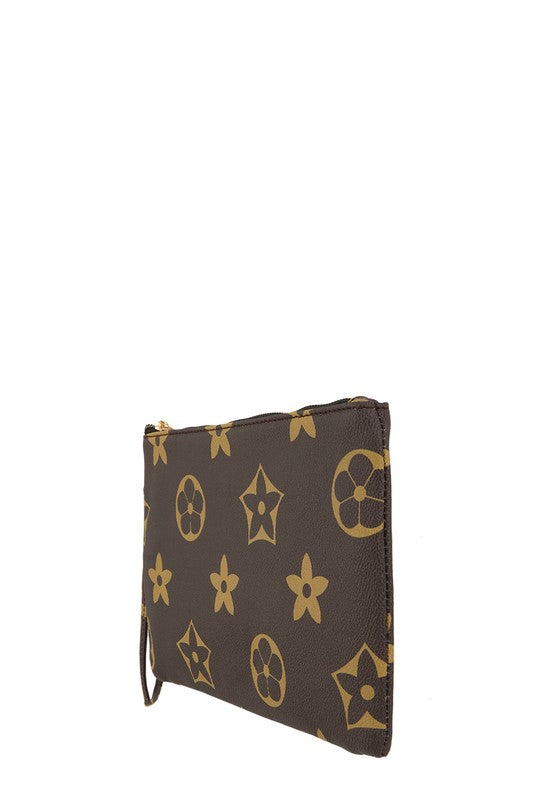 Louis Life Star Geometric Pattern Clutch