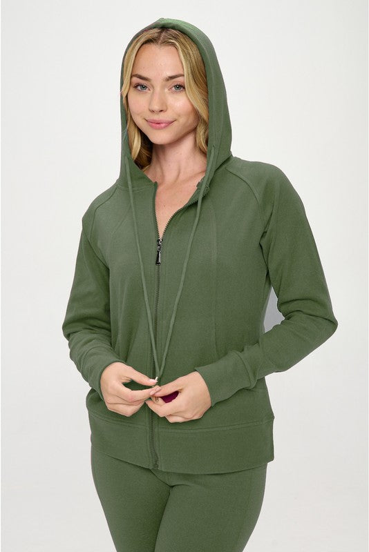 Basic Fall Casual Active Hoodie Set (Multiple Colors) - BP