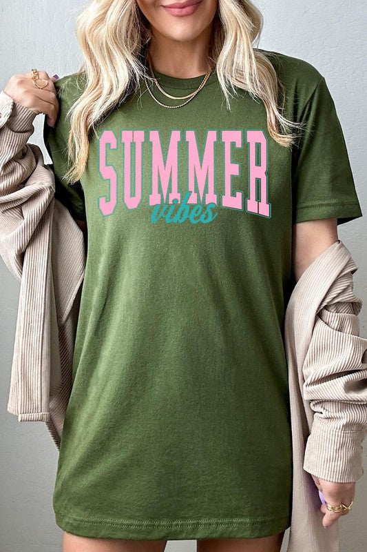 It's Giving Summer Vibes  Graphic T Shirts (Multiple Colors) - BP