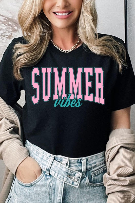 It's Giving Summer Vibes  Graphic T Shirts (Multiple Colors) - BP