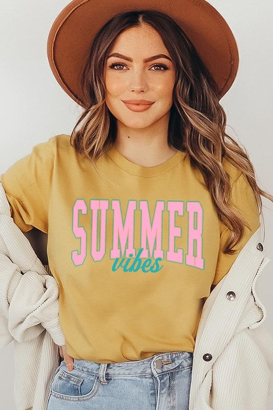 It's Giving Summer Vibes  Graphic T Shirts (Multiple Colors) - BP