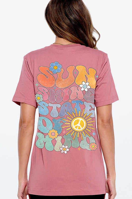 Sunshine State of Mind Back Graphic T Shirts (Multiple Colors)