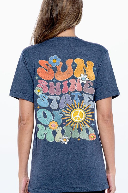 Sunshine State of Mind Back Graphic T Shirts (Multiple Colors)