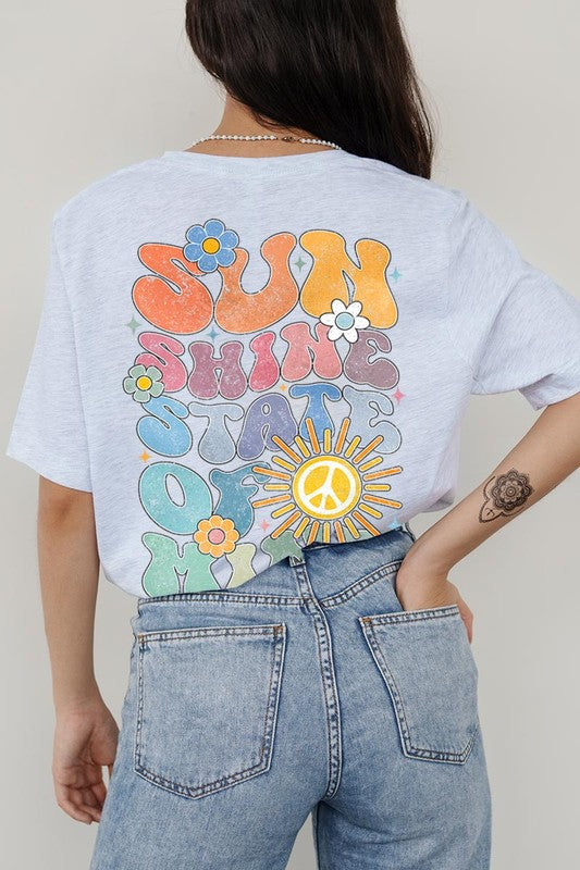 Sunshine State of Mind Back Graphic T Shirts (Multiple Colors)